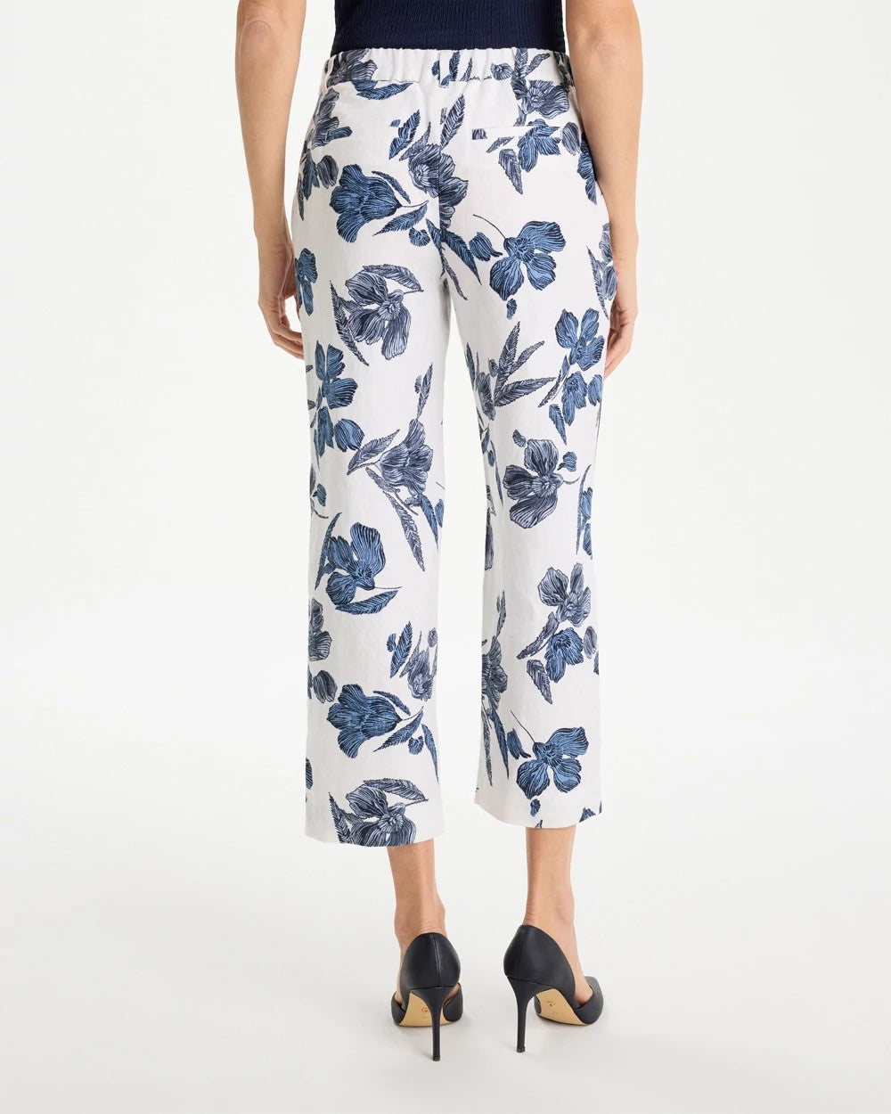 Chico's Value | Piped Linen Fly Front Pants