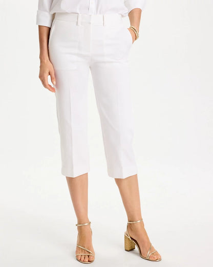 Chico's Great Value | Emme Sateen Straight Capri Pants