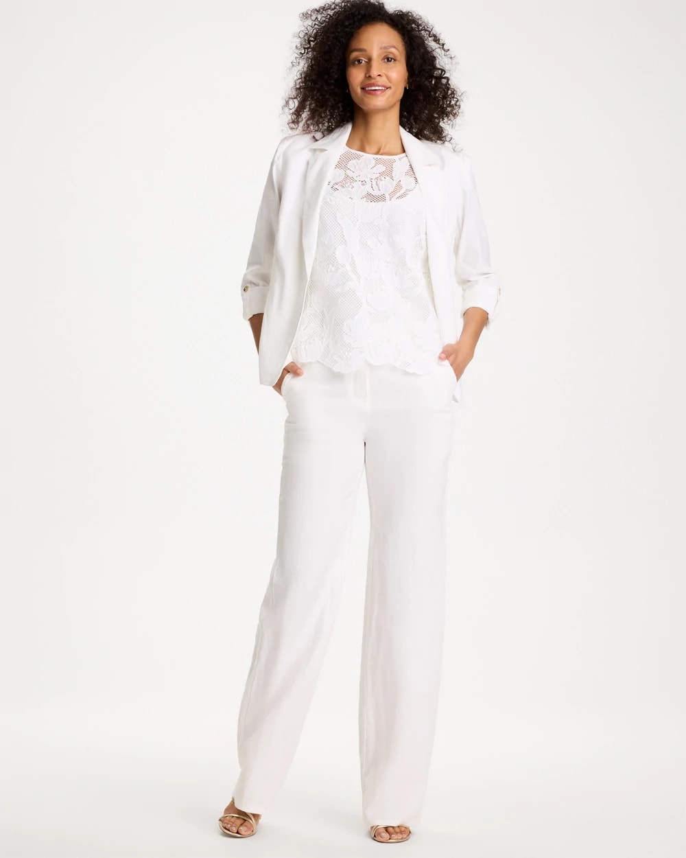Chico's New | Straight-Leg Linen Pants