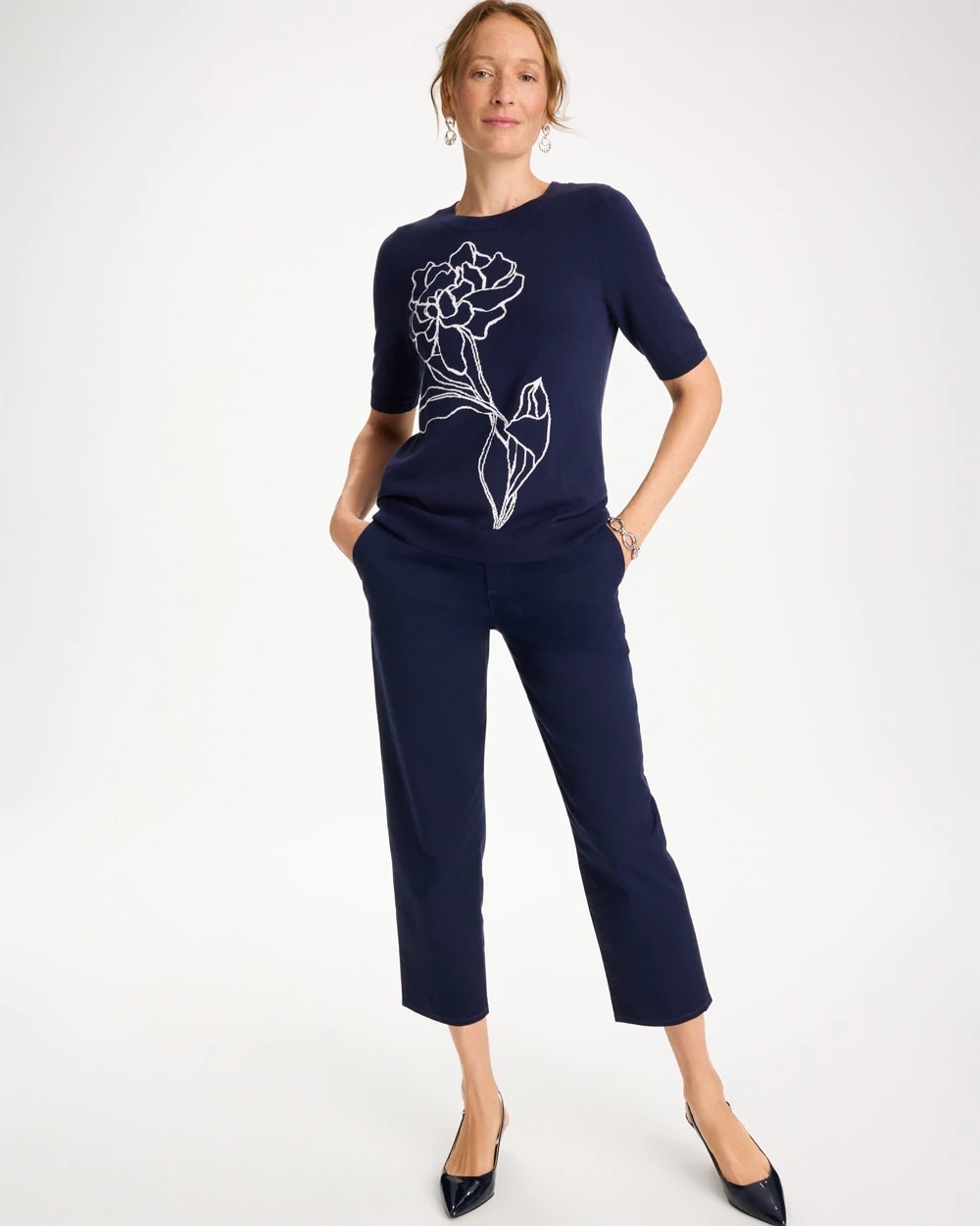 Chico's Classic | Relaxed Boyfriend Chino Crop Pants