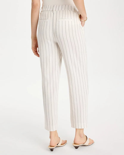 Chico's Popular | Striped Linen Wide-Leg Ankle Pants