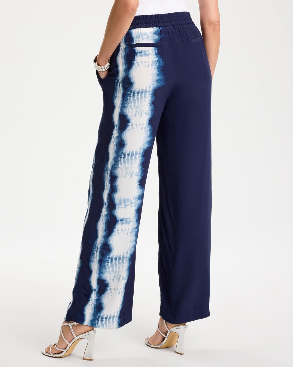 Chico's Latest | Faux Silk Tie-Dye Palazzo Pants
