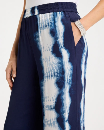 Chico's Latest | Faux Silk Tie-Dye Palazzo Pants