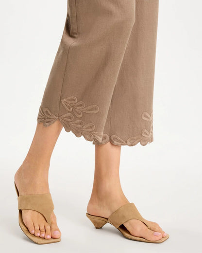 Chico's Essential | Linen Fly Front Pants