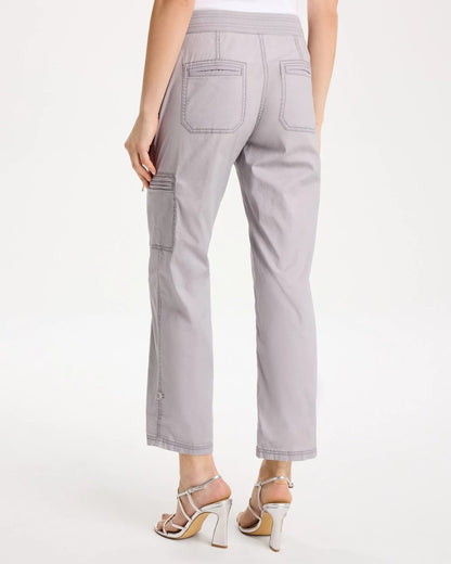 Chico's Hot Sale | Poplin Cropped Roll Tab Pants