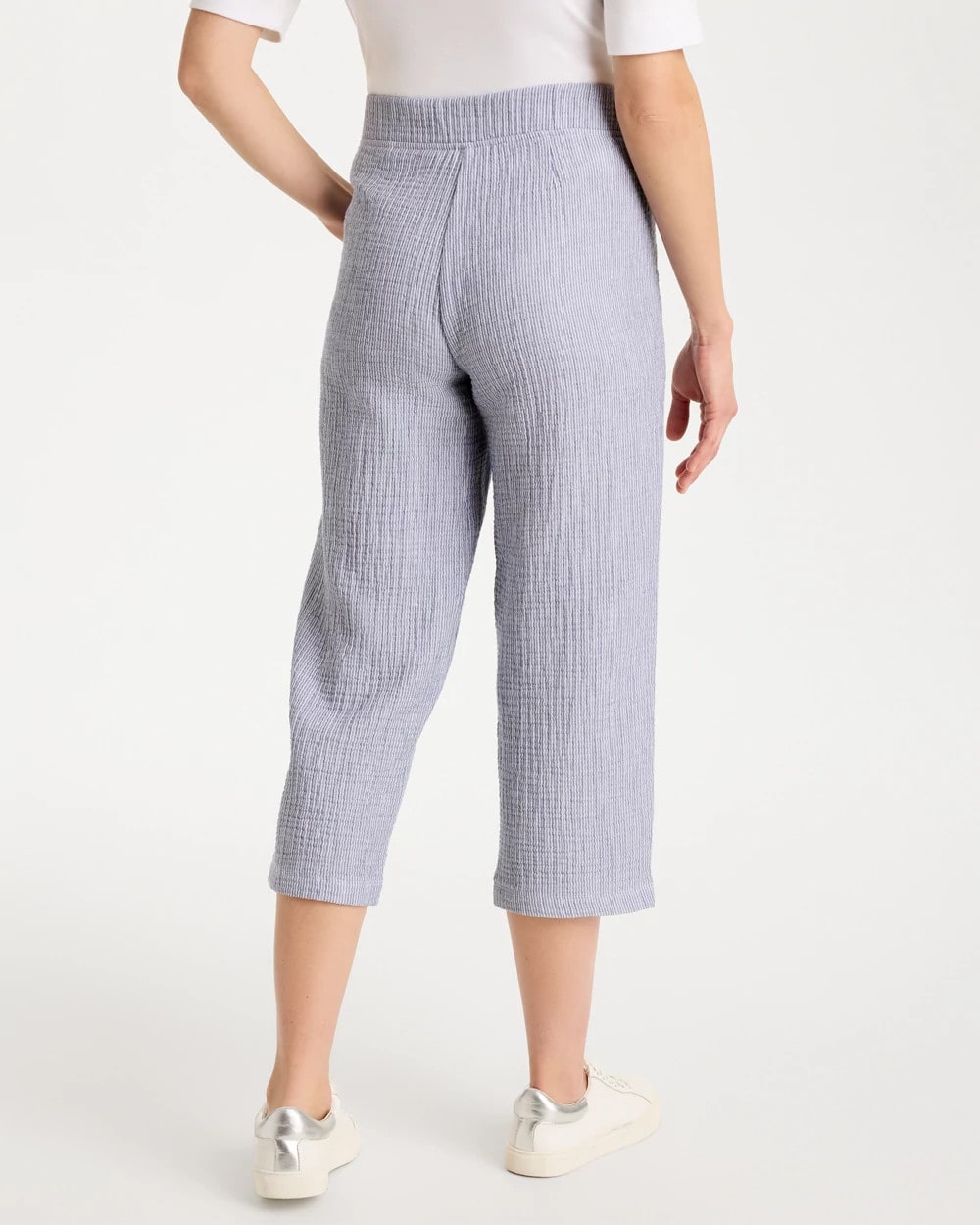 Chico's New | Zenergy® Striped Gauze Cropped Pants