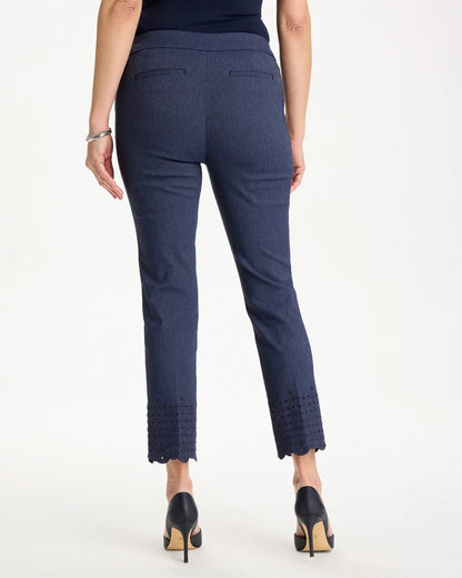 Chico's Best Price | Brigitte™ Slim Embroidered Pull-On Crop Pant
