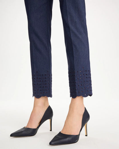 Chico's Best Price | Brigitte™ Slim Embroidered Pull-On Crop Pant