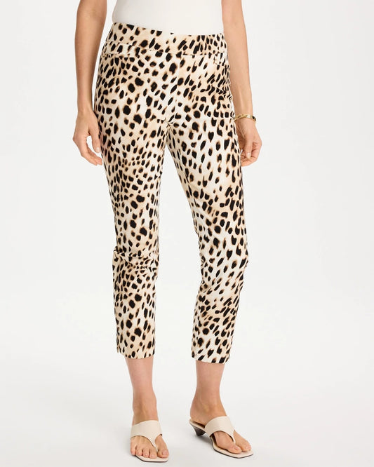 Chico's Trusted | Animal Print Brigitte™ Slim Pull-On Crop Pant