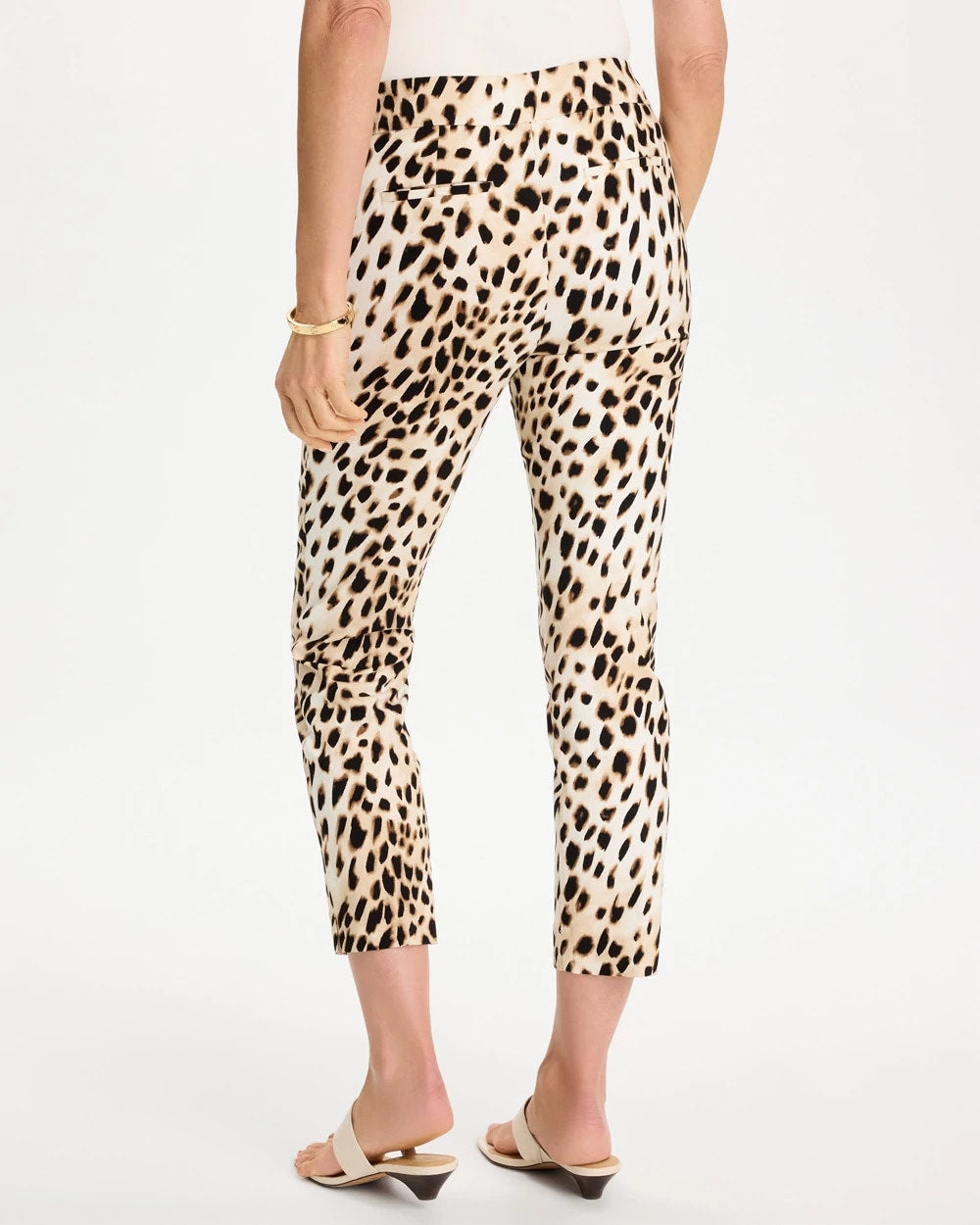 Chico's Trusted | Animal Print Brigitte™ Slim Pull-On Crop Pant