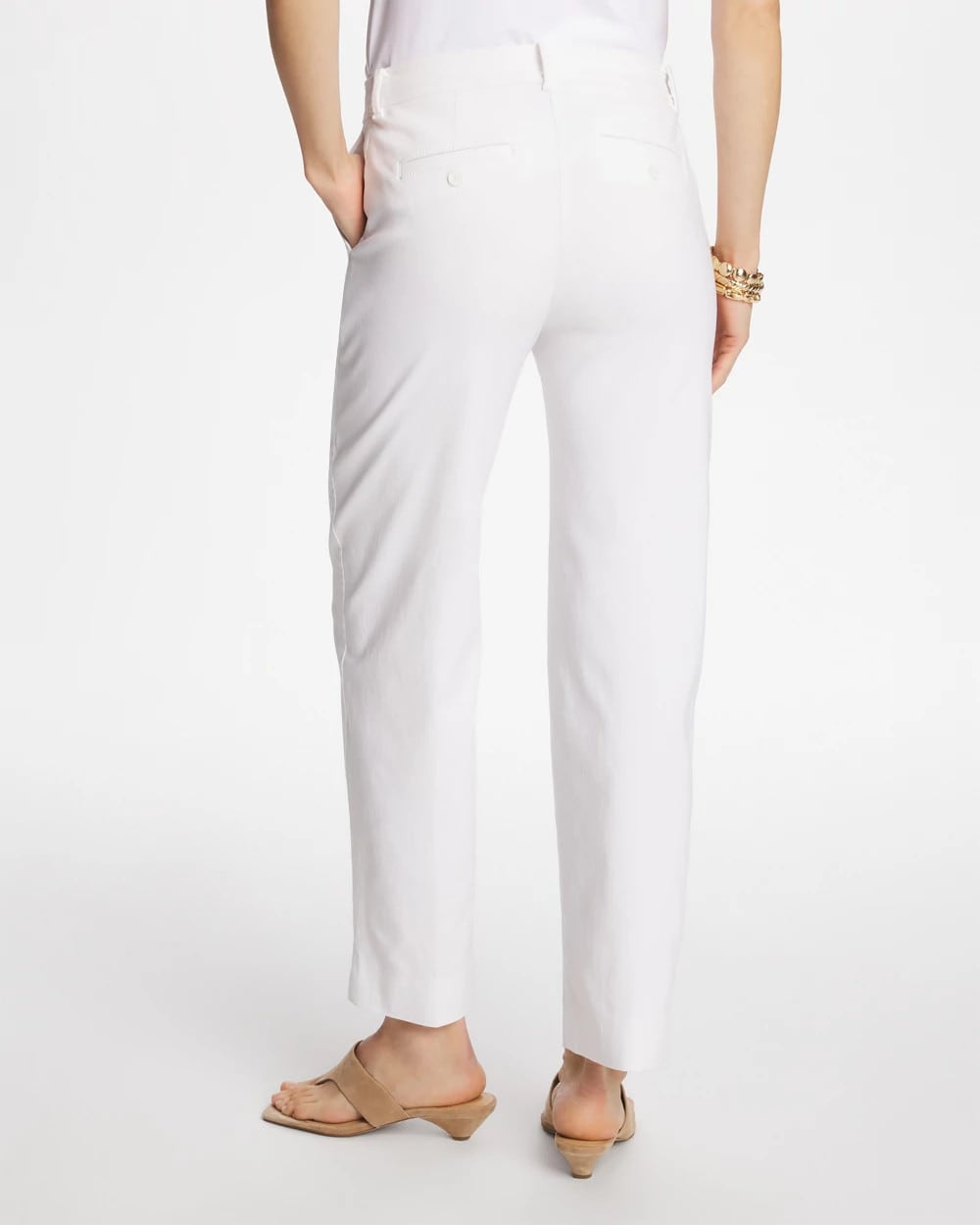 Chico's Trusted | Emme Fly Front Straight Crop Pants