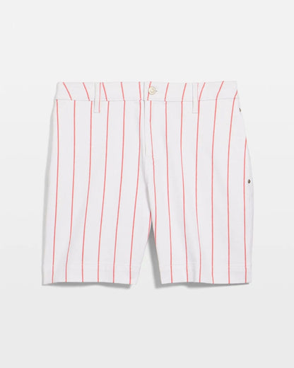 Chico's Popular | Striped Rivet Denim Trouser Shorts