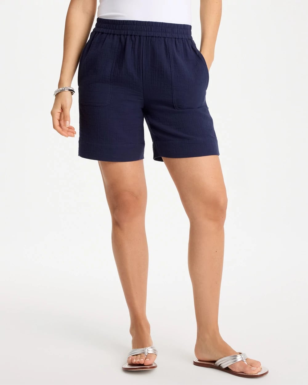 Chico's Popular | Gauze Cotton Shorts