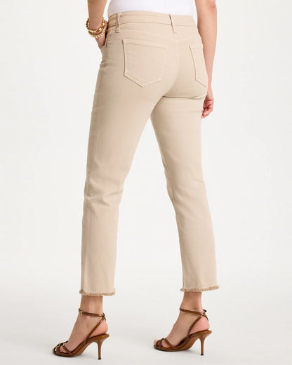 Chico's Signature | Girlfriend Slim Frayed Crop Jeans
