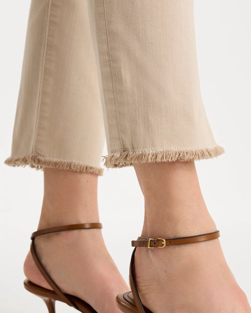 Chico's Signature | Girlfriend Slim Frayed Crop Jeans