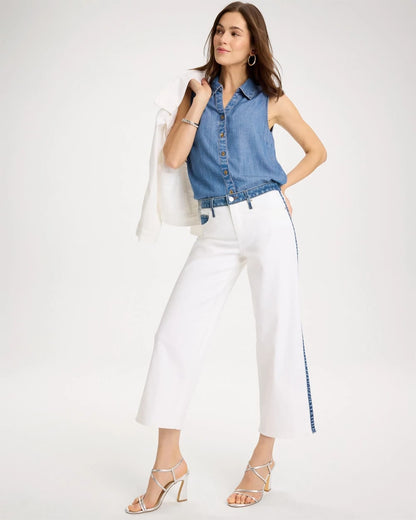 Chico's Trending | Girlfriend Straight Colorblock Jeans
