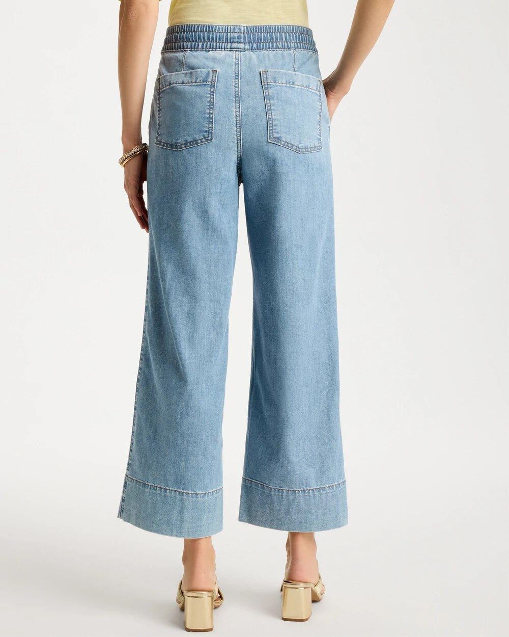 Chico's Best Price | Lightweight Wide-Leg Crop Jeans