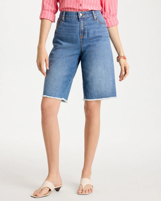 Chico's Deals | Boyfriend Frayed Jean Shorts