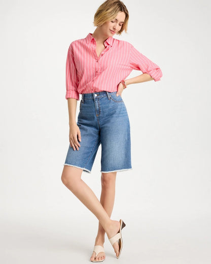 Chico's Deals | Boyfriend Frayed Jean Shorts