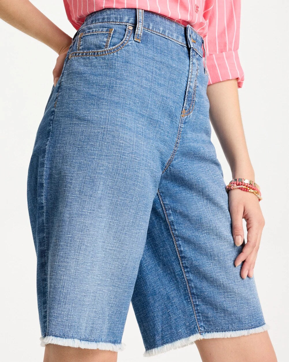 Chico's Deals | Boyfriend Frayed Jean Shorts