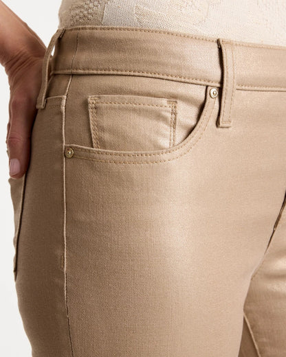 Chico's Value | Girlfriend Slim Coated Crop Jeans