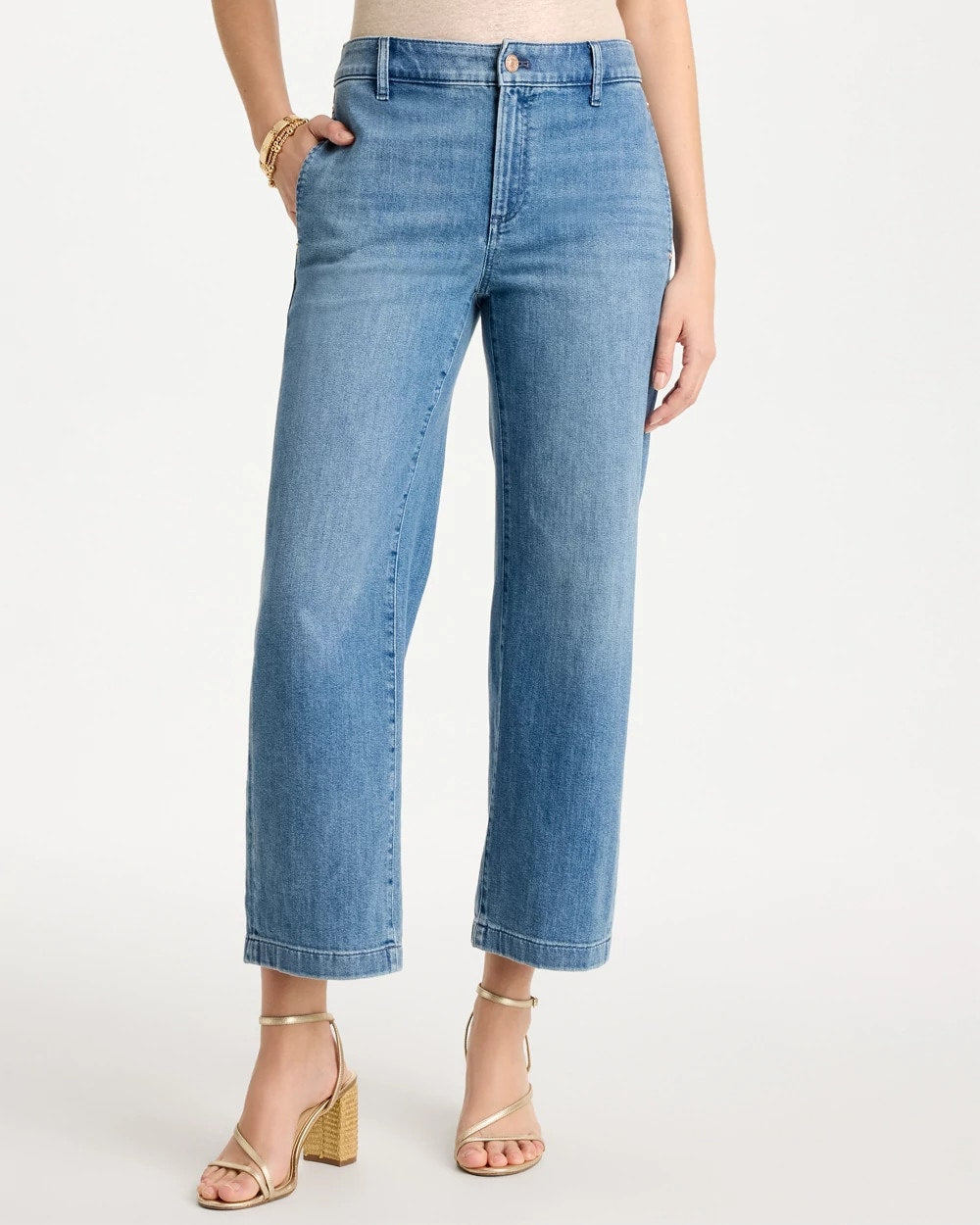 Chico's New | Straight Crop Trouser Jeans