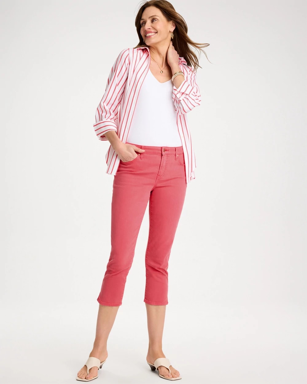 Chico's Exclusive | Girlfriend Slim Capri Jeans