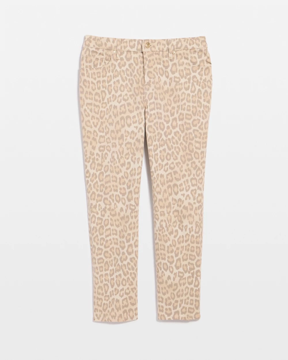 Chico's Great Value | Animal Print Girlfriend Slim Cropped Jeans