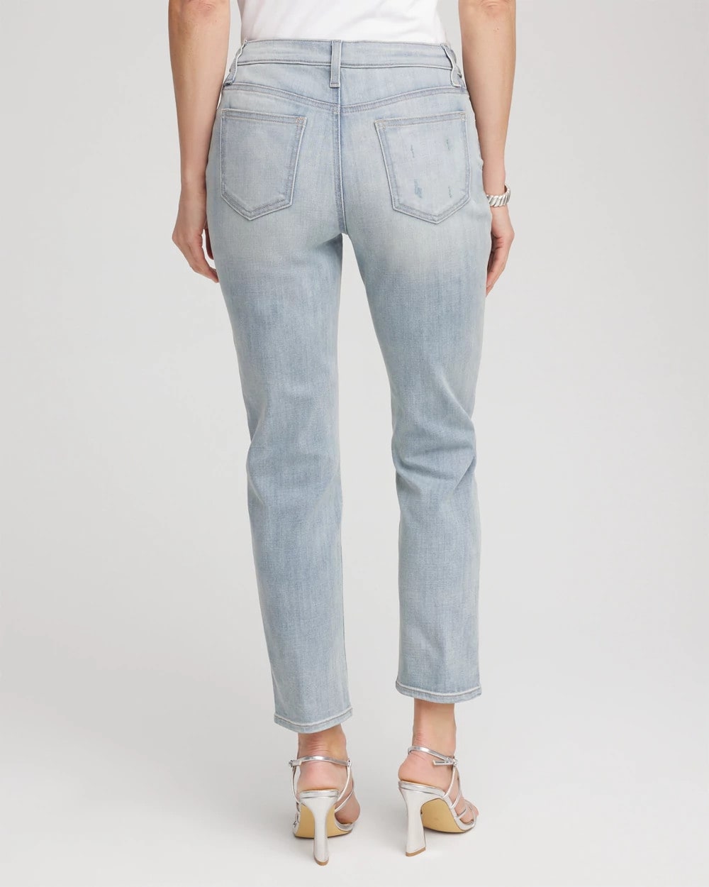 Chico's Discount | Girlfriend Slim Cropped Jeans
