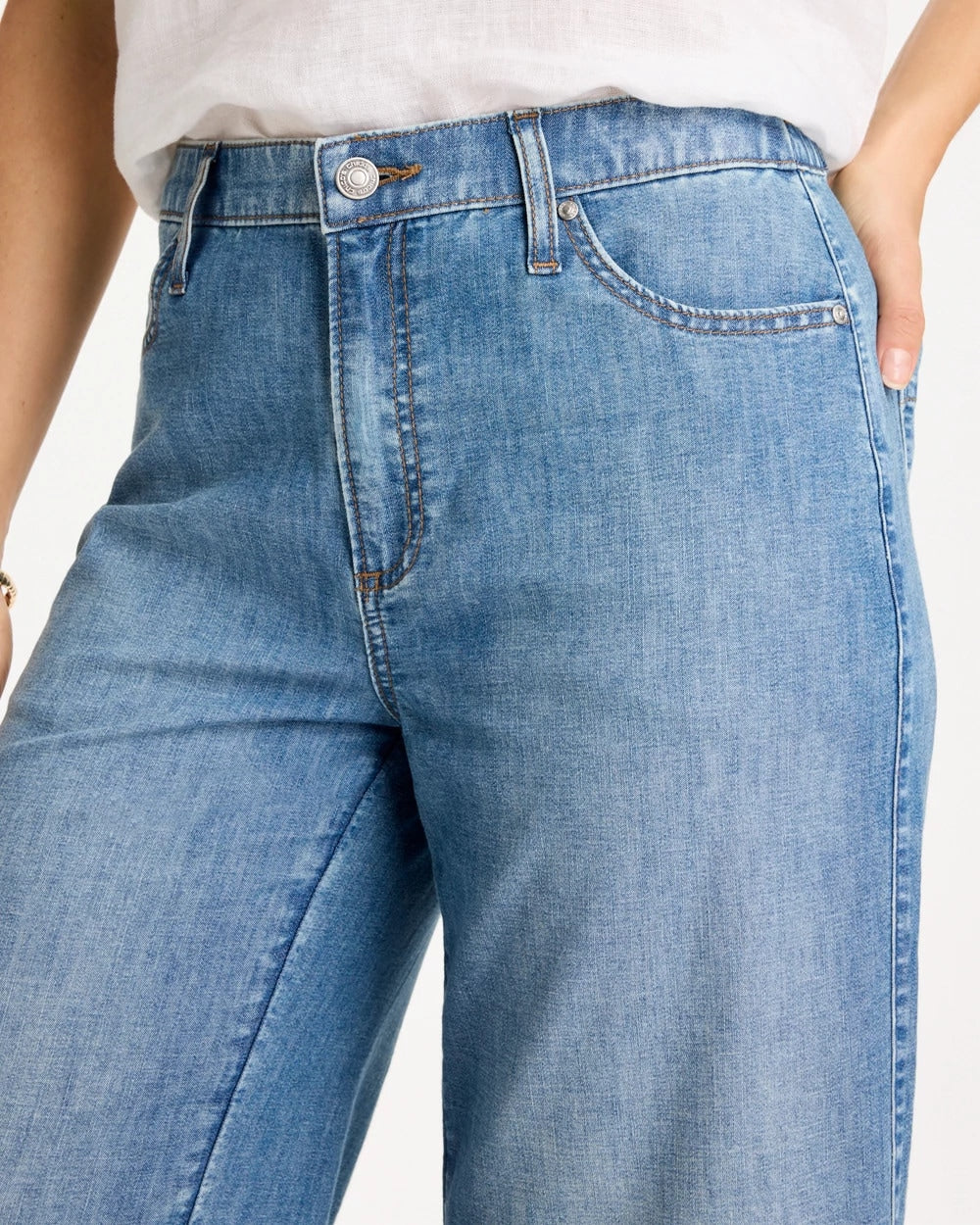 Chico's Customer Favorite | Lightweight Wide-Leg Capri Jeans