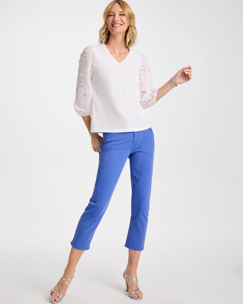 Chico's Hot Sale | Girlfriend Slim Cropped Jeans