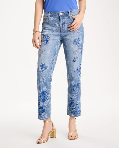 Chico's Best Seller | Embellished Girlfriend Crop Jean