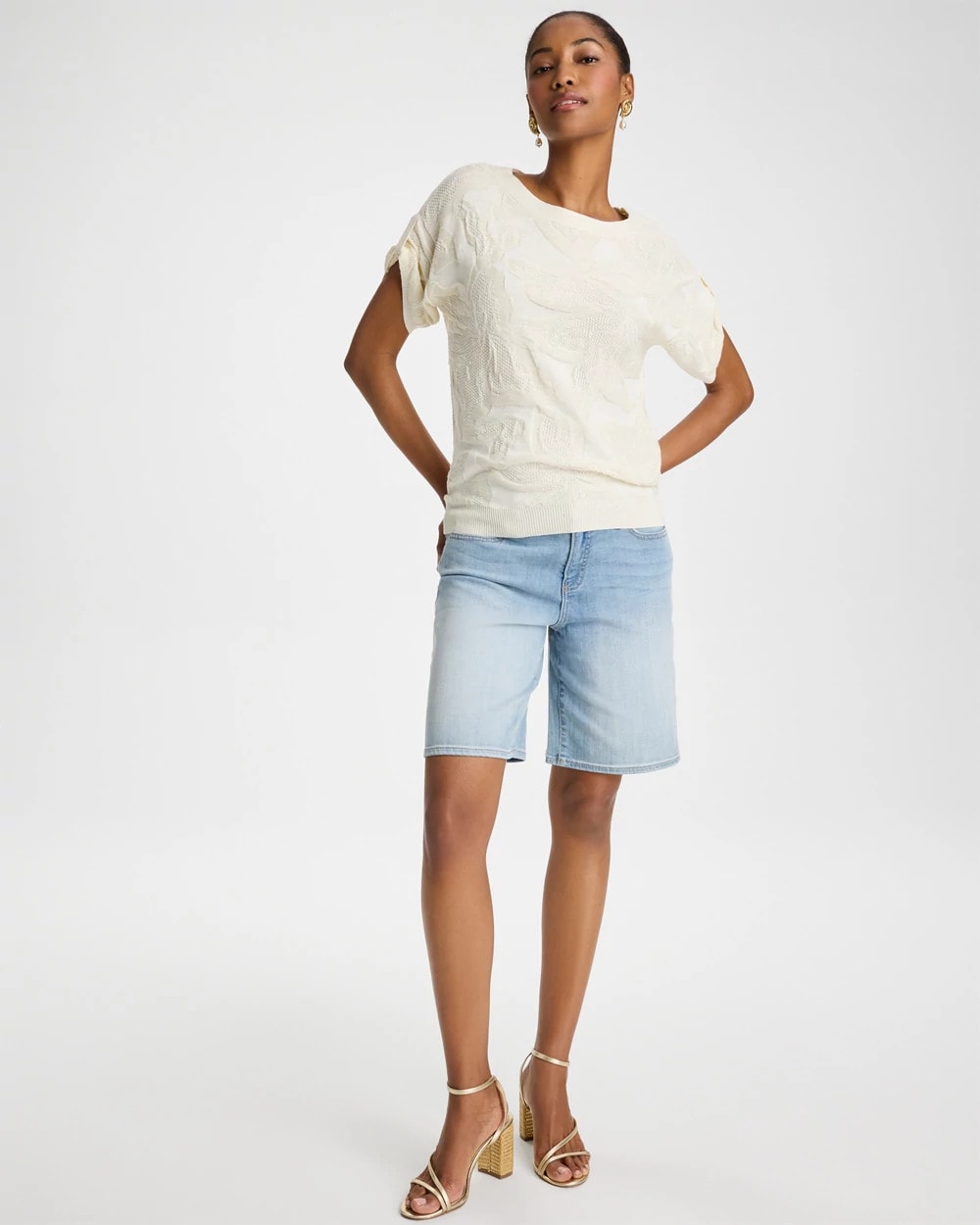 Chico's Value | Girlfriend Slim Indigo Jean Shorts