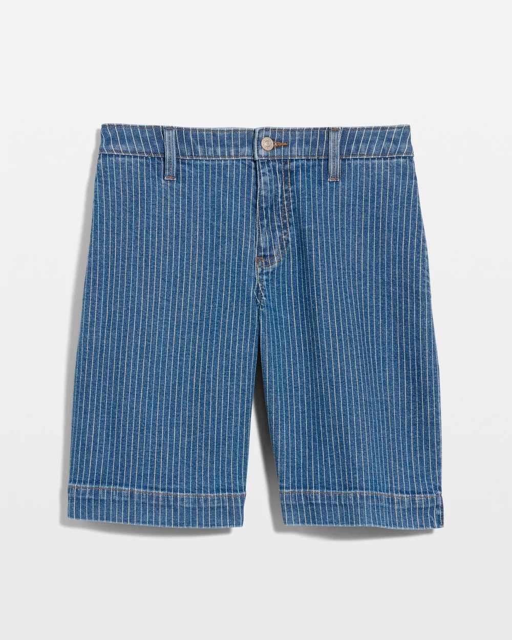 Chico's Sale | Striped Denim Trouser Shorts