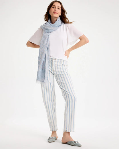 Chico's Customer Favorite | Striped Relaxed Boyfriend Jean