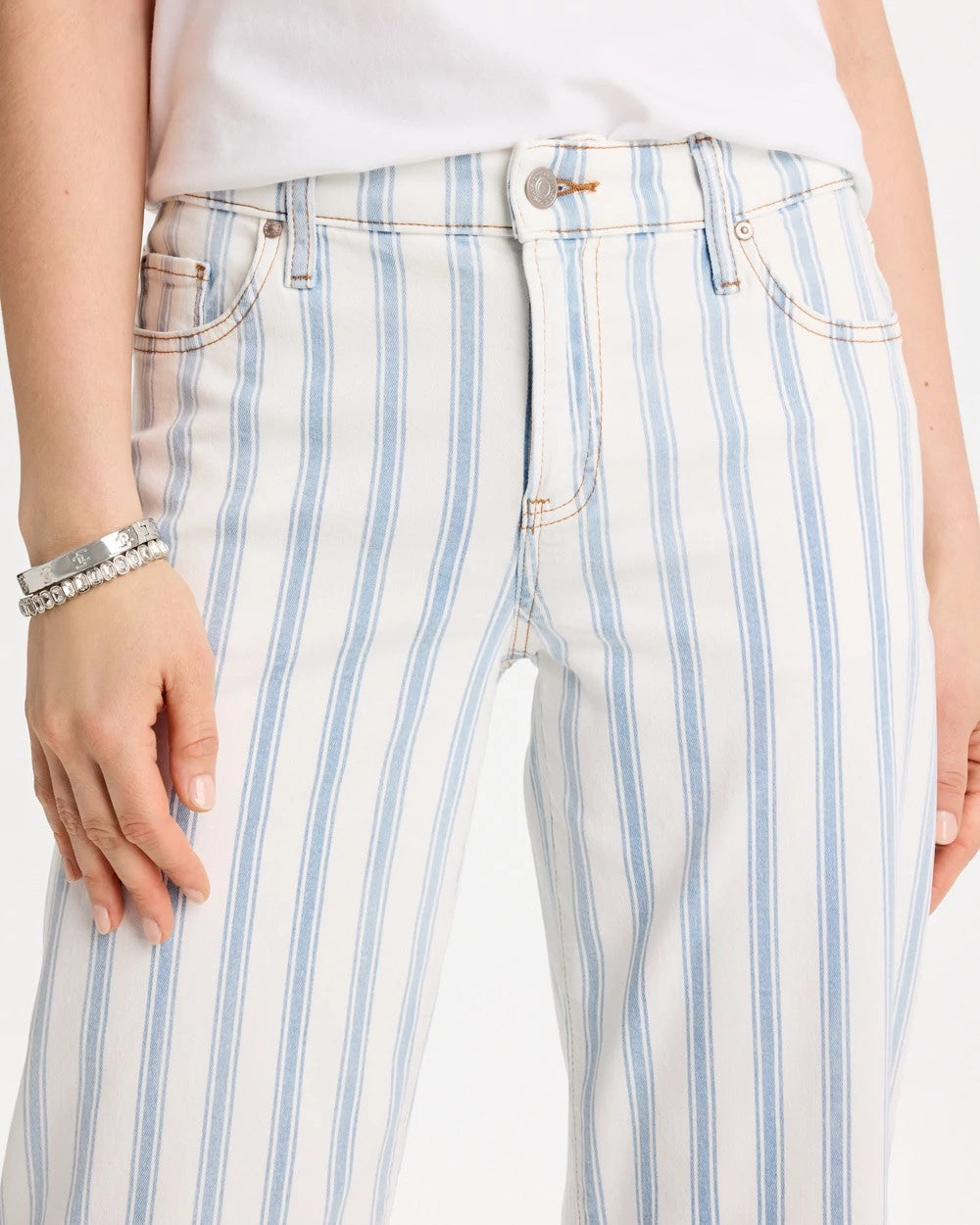 Chico's Customer Favorite | Striped Relaxed Boyfriend Jean