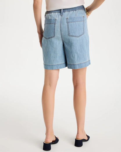 Chico's Classic | Embellished Lightweight Jean Shorts