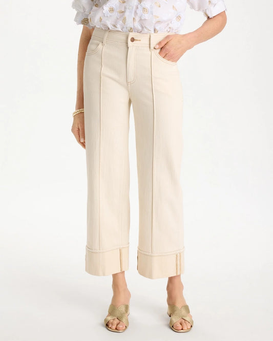 Chico's Trending | Pintuck Cuffed Cropped Jeans