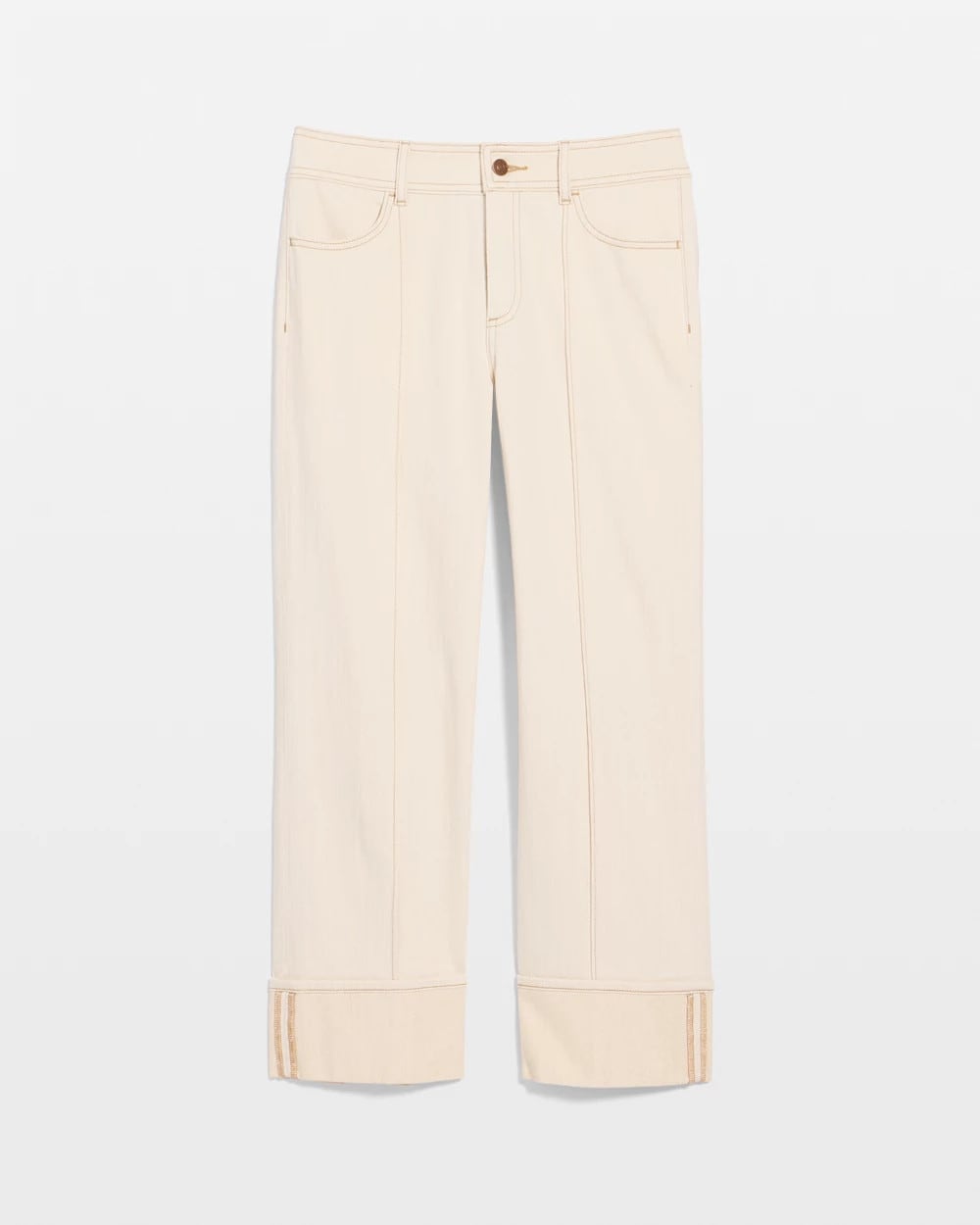 Chico's Trending | Pintuck Cuffed Cropped Jeans