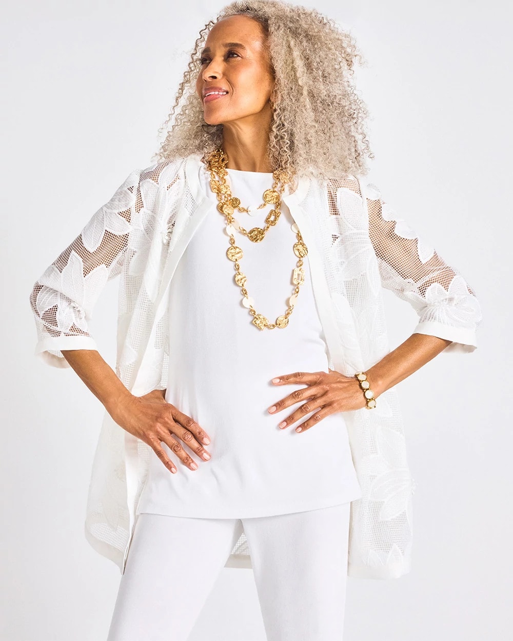 Chico's Smart Buy | Travelers™ Collection Floral Applique Jacket