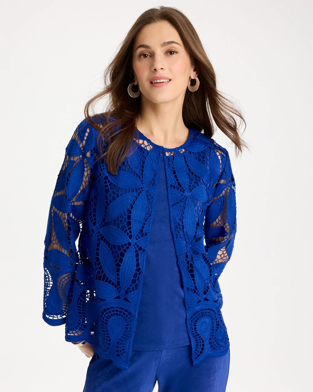 Chico's Value | Travelers™ Collection Macramé Lace Jacket