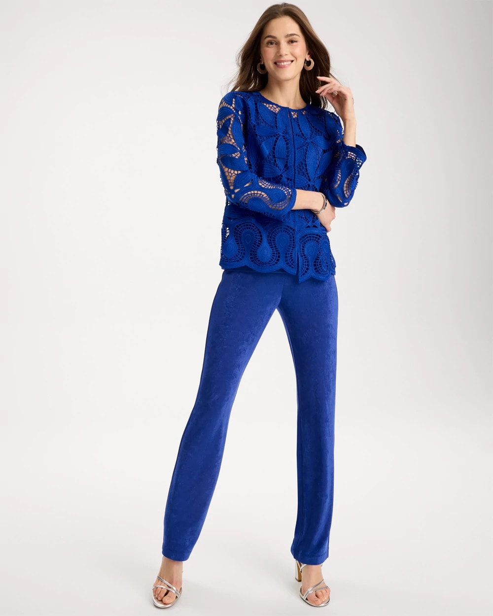 Chico's Value | Travelers™ Collection Macramé Lace Jacket