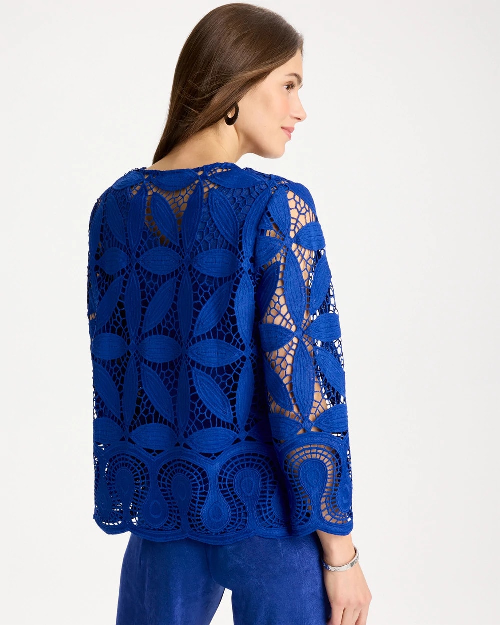 Chico's Value | Travelers™ Collection Macramé Lace Jacket