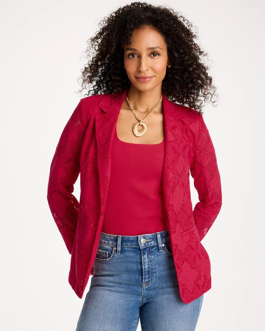 Chico's Discount | Lace Cutwork Blazer