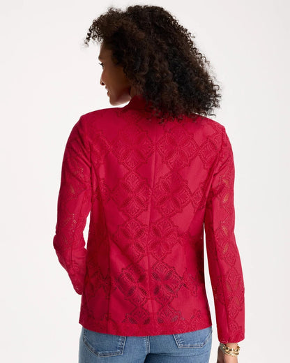 Chico's Discount | Lace Cutwork Blazer