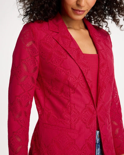 Chico's Discount | Lace Cutwork Blazer