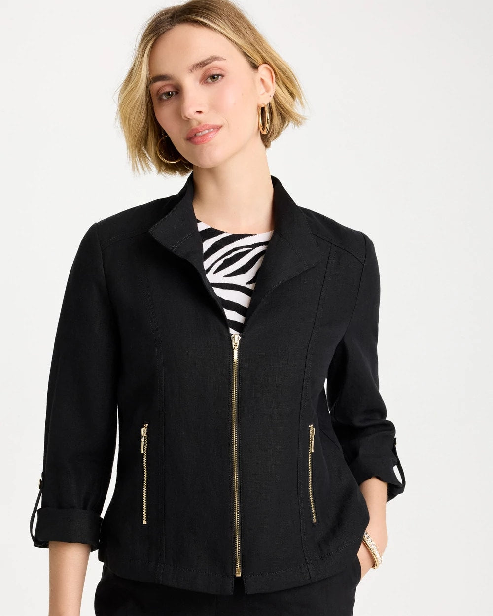 Chico's Featured | Linen Moto Jacket