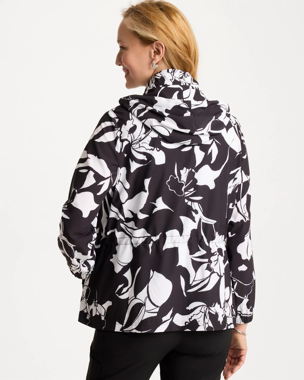 Chico's Premium | Zenergy® Ripstop Floral Nights Anorak Jacket