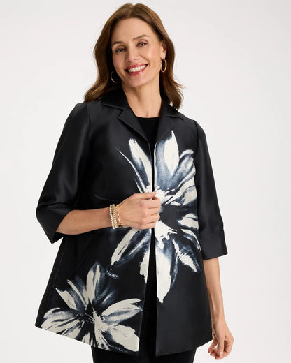 Chico's Latest | Travelers™ Collection Floral Long Jacket