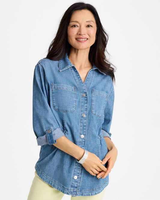 Chico's Best Price | Denim Cinch Waist Jacket